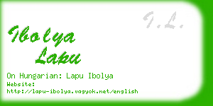 ibolya lapu business card